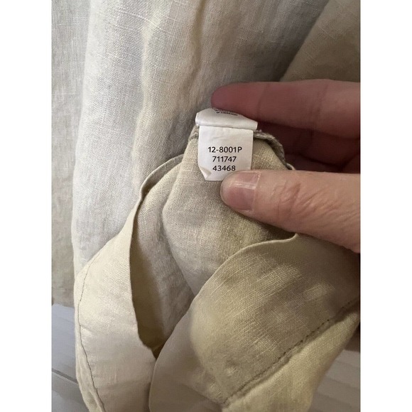 J Jill 100% Linen Hooded Sleeveless Shift Dress Size Medium Petite MP - Picture 4 of 5